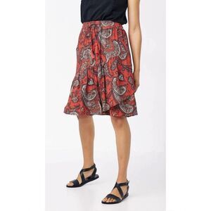 FatFace Clarissa Red Paisley Skirt Size 18 NWT